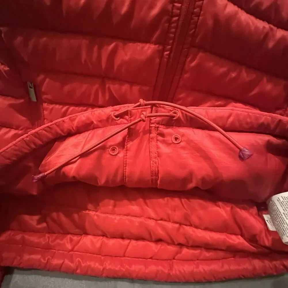 Nike Aeroloft 800 Summit Puffer Jacket Womens Small Goose Down Red Full Zip